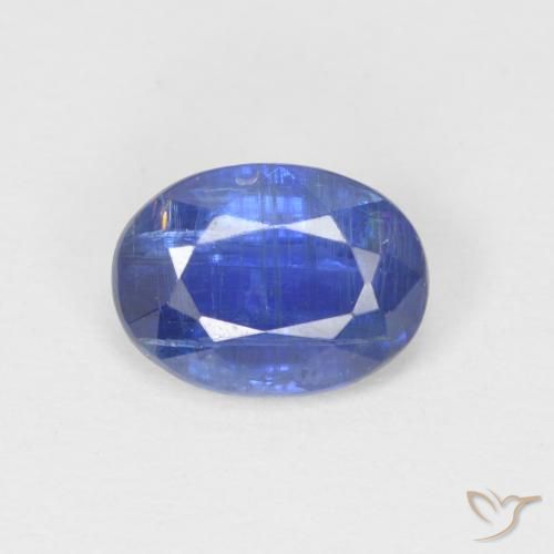 1.06ct Натуральный Темно-синий кианит, Овал, SI