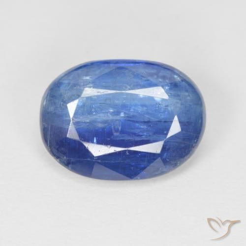 4.25ct Натуральный Темно-синий кианит, Овал, SI