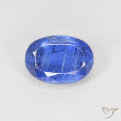 1.23ct Натуральный Темно-синий кианит, Овал, SI