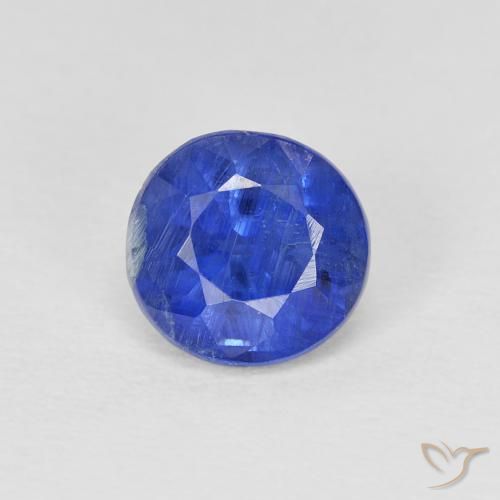 1.18ct Натуральный Настоящий синий кианит, Круглый, SI