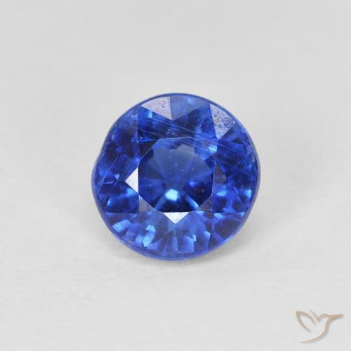1.15ct Натуральный Настоящий синий кианит, Круглый, SI