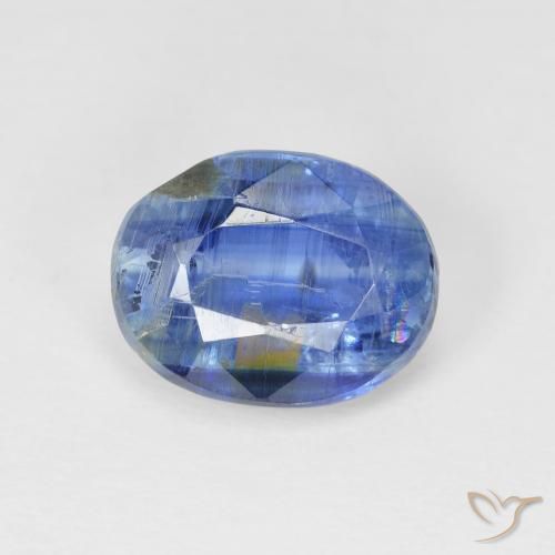 3.98ct Натуральный Темно-синий кианит, Овал, SI