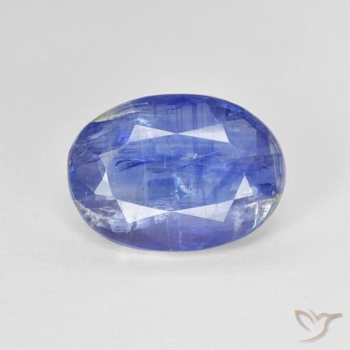 4.19ct Натуральный Синий / Голубой кианит, Овал, SI