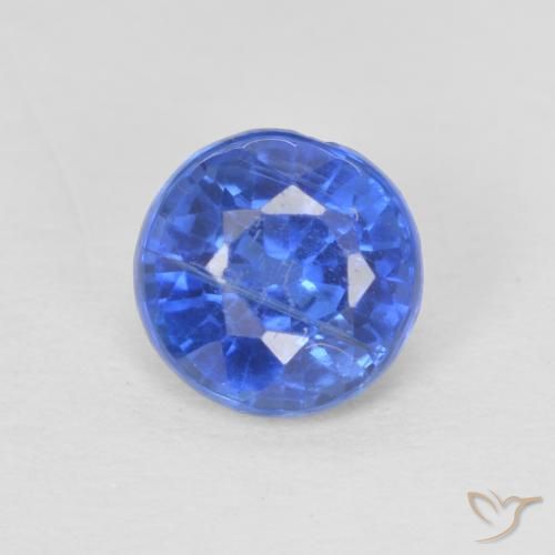 1.02ct Натуральный Настоящий синий кианит, Круглый, SI