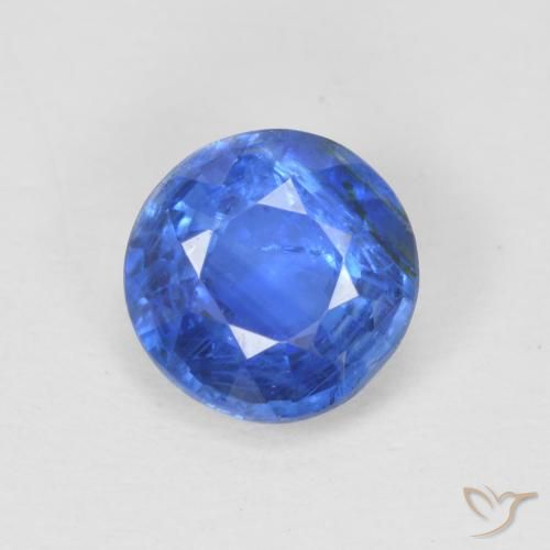 0.95ct Натуральный Светло-синий кианит, Круглый, SI