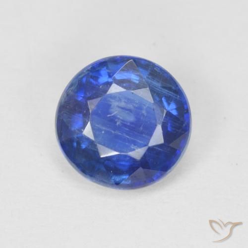1.03ct Натуральный Настоящий синий кианит, Круглый, SI