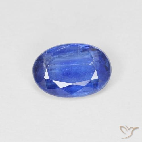 0.92ct Натуральный Темно-синий кианит, Овал, SI