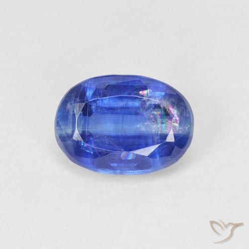 1.21ct Натуральный Темно-синий кианит, Овал, SI