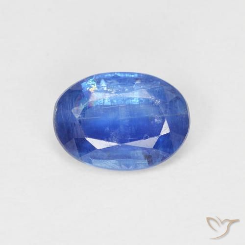 1.05ct Натуральный Ярко-голубой кианит, Овал, SI