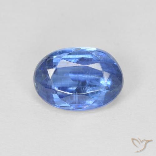 1.19ct Натуральный Темно-синий кианит, Овал, SI