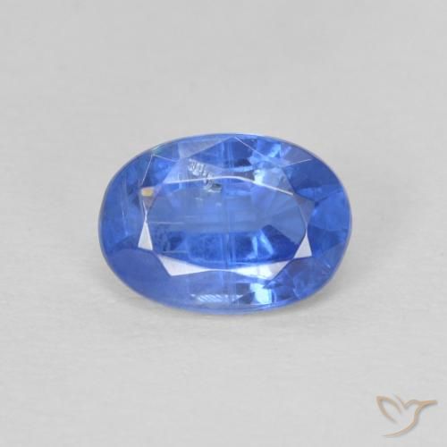 1.08ct Натуральный Светло-синий кианит, Овал, SI
