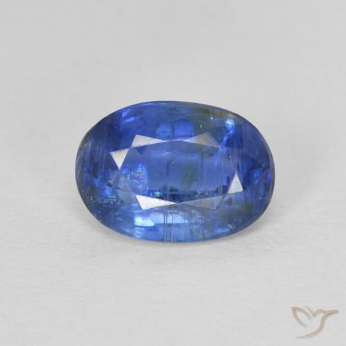 1.07ct Натуральный Темно-синий кианит, Овал, SI
