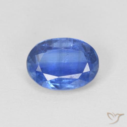 1.11ct Натуральный Настоящий синий кианит, Овал, SI