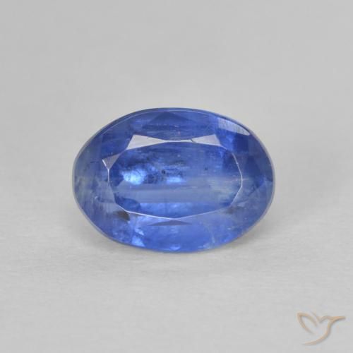 1.17ct Натуральный Темно-синий кианит, Овал, SI