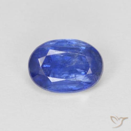 1.12ct Натуральный Темно-синий кианит, Овал, SI