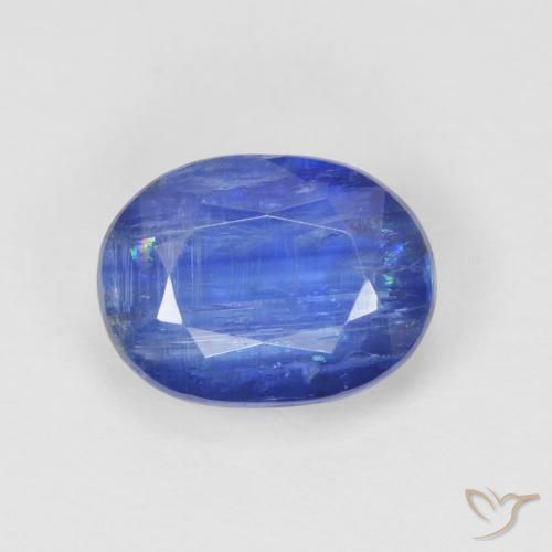 2.84ct Натуральный Темно-синий кианит, Овал, SI
