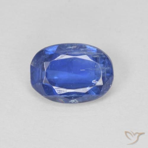 0.91ct Натуральный Темно-синий кианит, Овал, SI