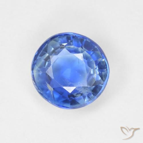 1.04ct Натуральный Настоящий синий кианит, Круглый, SI