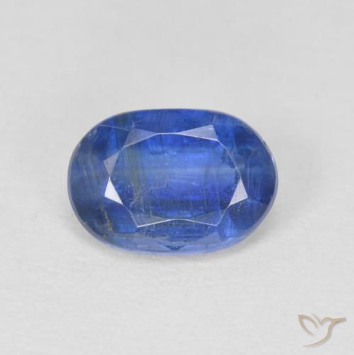 1.01ct Натуральный Настоящий синий кианит, Овал, SI