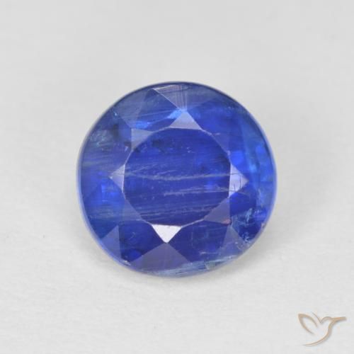 1.32ct Натуральный Интенсивный синий кианит, Круглый, SI