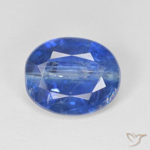 4.08ct Натуральный Настоящий синий кианит, Овал, SI