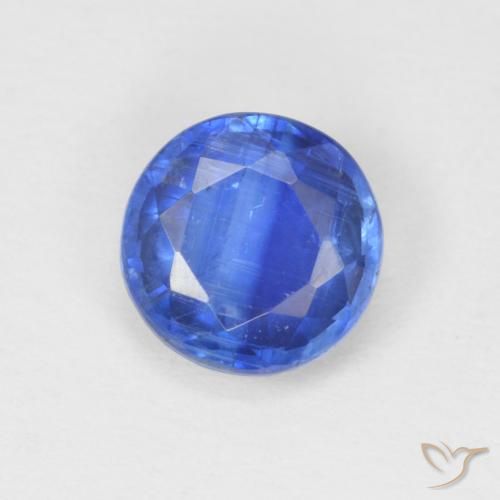 0.94ct Натуральный Настоящий синий кианит, Круглый, SI