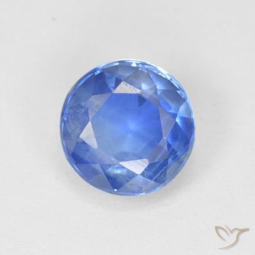 1.21ct Натуральный Светло-синий кианит, Круглый, SI
