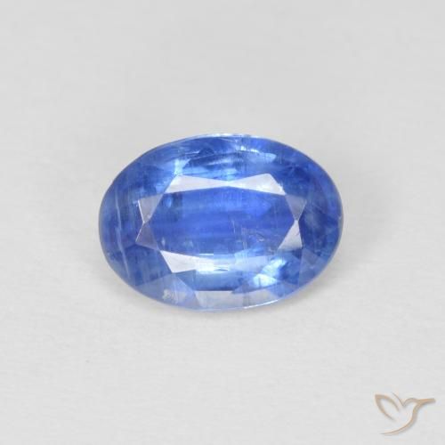 0.87ct Натуральный Светло-синий кианит, Овал, SI