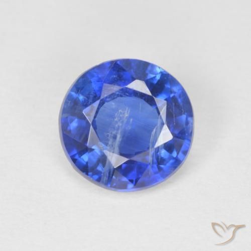 0.79ct Натуральный Настоящий синий кианит, Круглый, SI