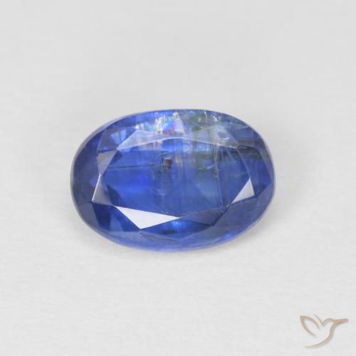 1.07ct Натуральный Темно-синий кианит, Овал, SI