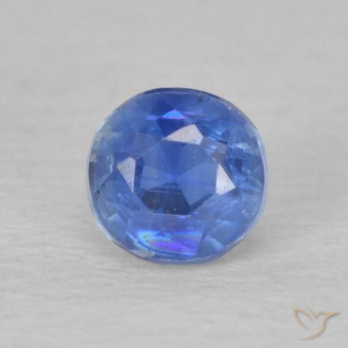 0.36ct Натуральный Темно-синий кианит, Круглый, Чистота VS