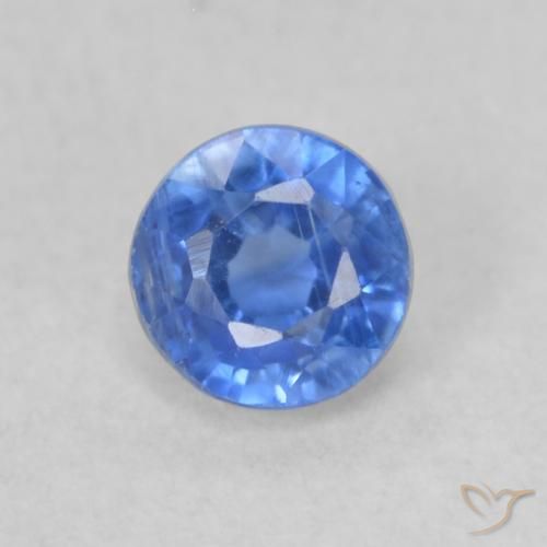 0.33ct Натуральный Светло-синий кианит, Круглый, VS-SI