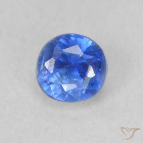 0.36ct Натуральный Светло-синий кианит, Круглый, Чистота VS