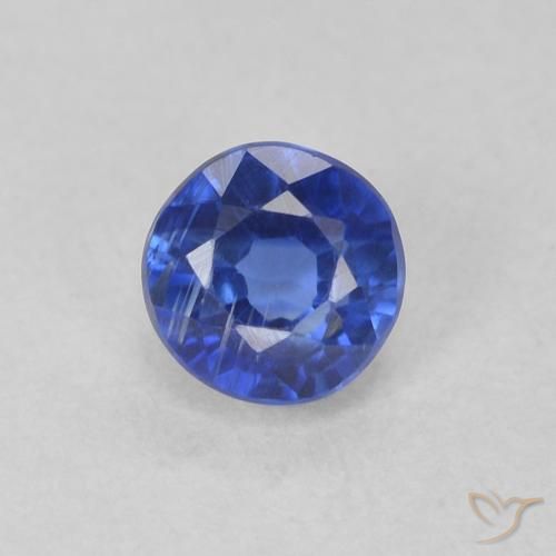 0.40ct Натуральный Настоящий синий кианит, Круглый, VS-SI