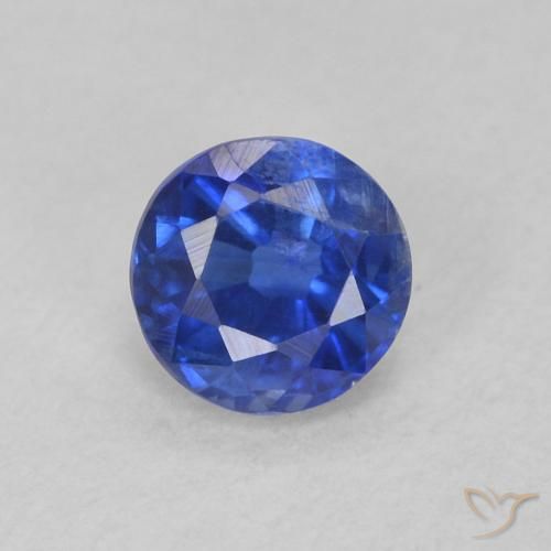 0.40ct Натуральный Настоящий синий кианит, Круглый, SI