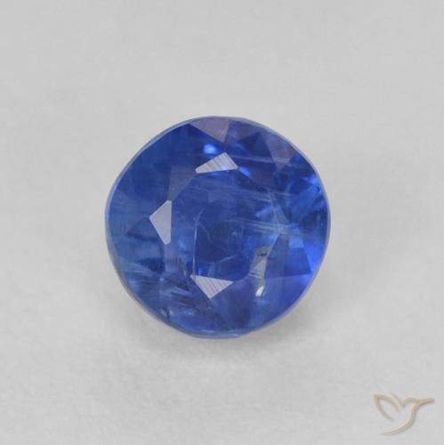 0.53ct Натуральный Настоящий синий кианит, Круглый, SI