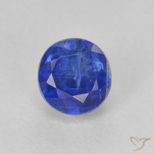 0.55ct Натуральный Настоящий синий кианит, Круглый, SI