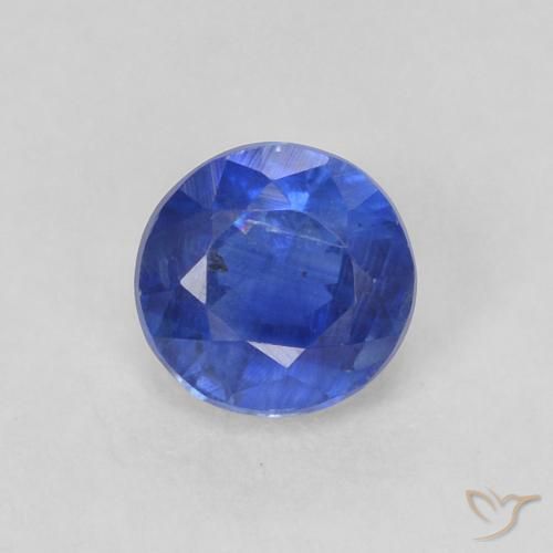0.44ct Натуральный Настоящий синий кианит, Круглый, SI