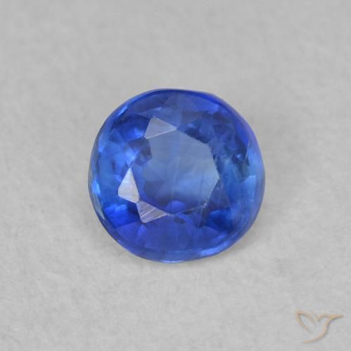 0.39ct Натуральный Настоящий синий кианит, Круглый, SI
