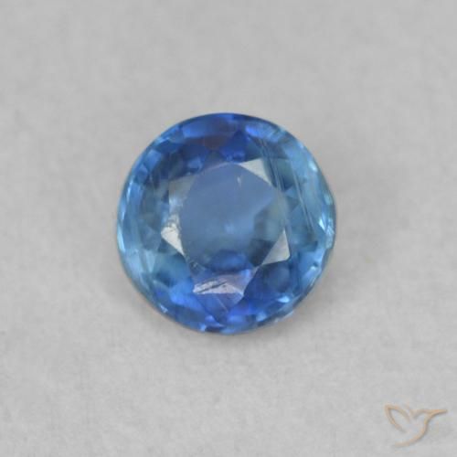 0.36ct Натуральный royal blue кианит, Круглый, SI