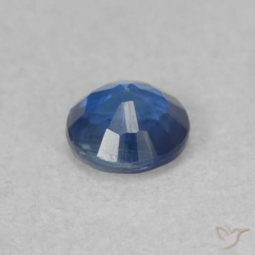 0.36 карата, натуральный royal blue кианит, Круглый, SI