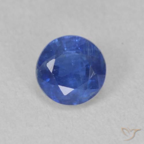 0.43ct Натуральный Настоящий синий кианит, Круглый, SI