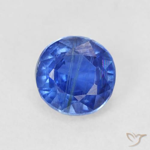 0.45ct Натуральный Настоящий синий кианит, Круглый, SI