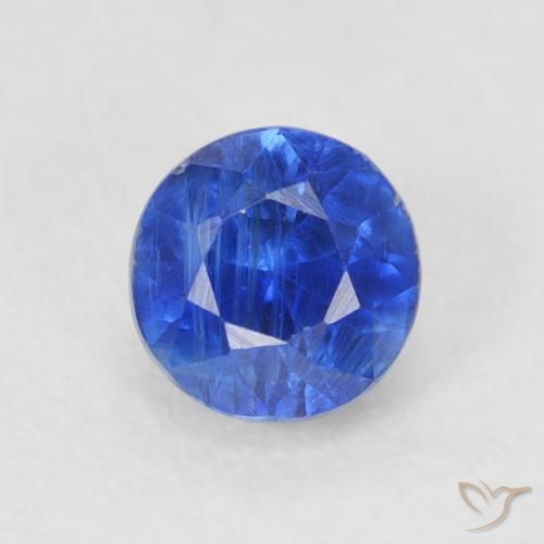 0.50ct Натуральный Настоящий синий кианит, Круглый, SI
