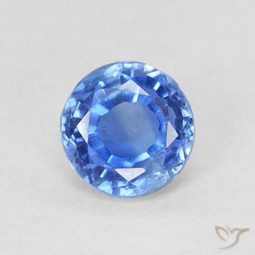 0.37ct Натуральный Светло-синий кианит, Круглый, VS-SI