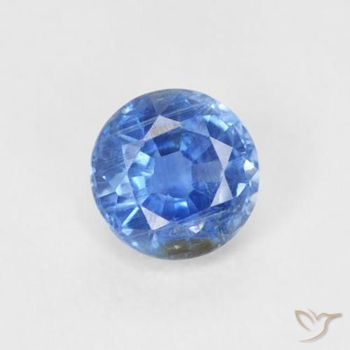 0.36ct Натуральный Светло-синий кианит, Круглый, SI