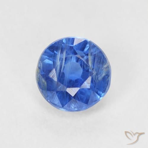 0.45ct Натуральный Светло-синий кианит, Круглый, SI