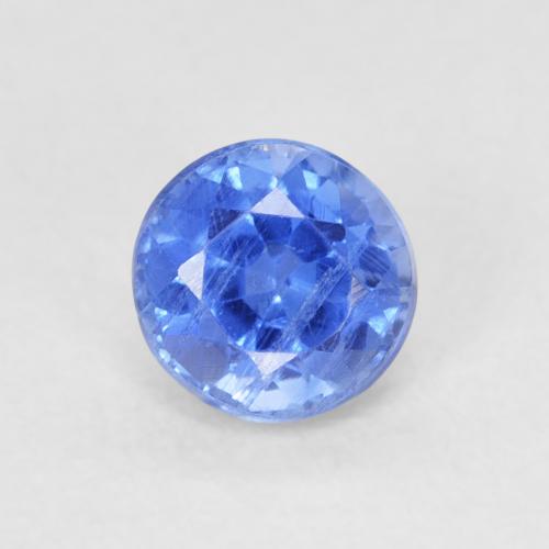 0.71ct Натуральный Глубокий лазурно-синий кианит, Круглый, SI