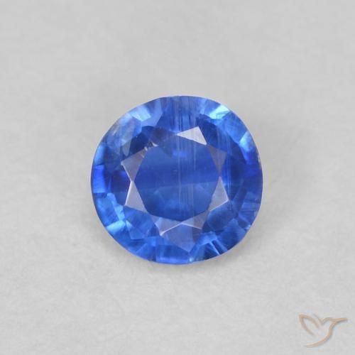 0.31ct Натуральный Глубокий лазурно-синий кианит, Круглый, VS-SI