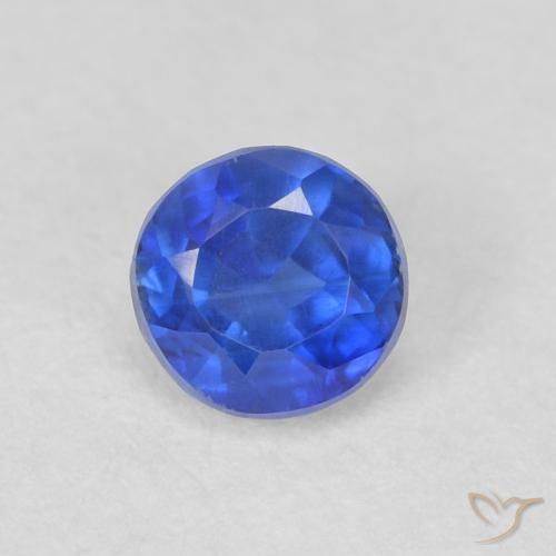 0.45ct Натуральный Глубокий лазурно-синий кианит, Круглый, VS-SI